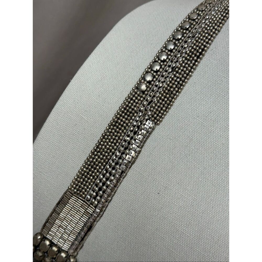 Fiona Paxton Statement Necklace Multi Strand Chain Fringe Boho Luxe Silver Artis - Picture 8 of 12